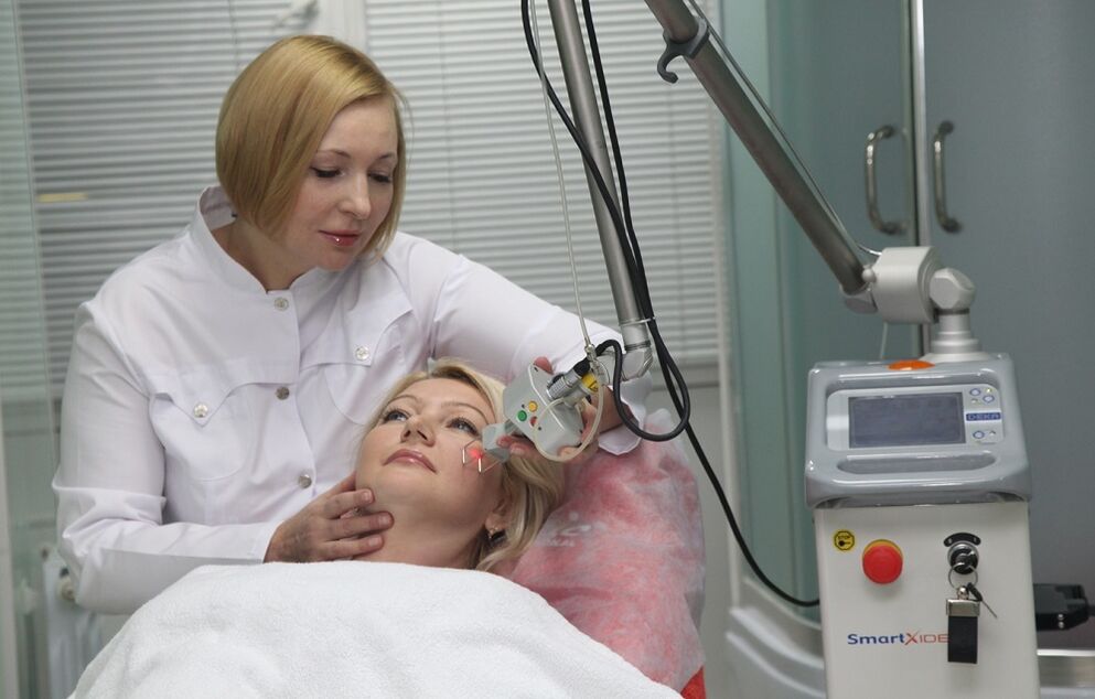 procedimento de rejuvenescimento da pele fracionado a laser