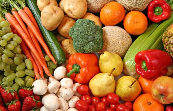 Vegetais e frutas